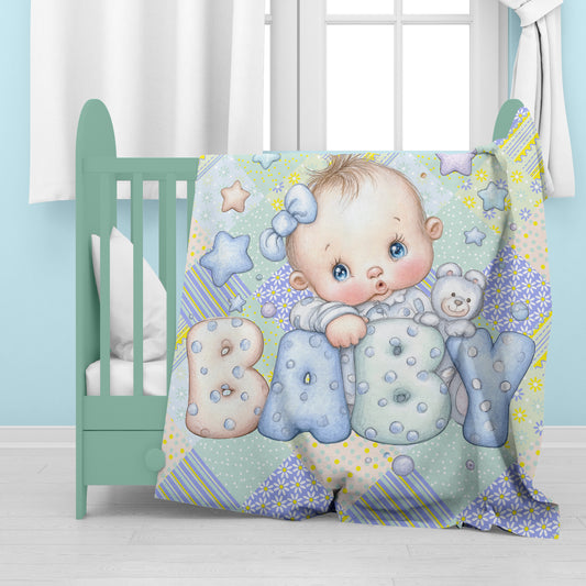 Baby Boy Baby Fleece Blanket
