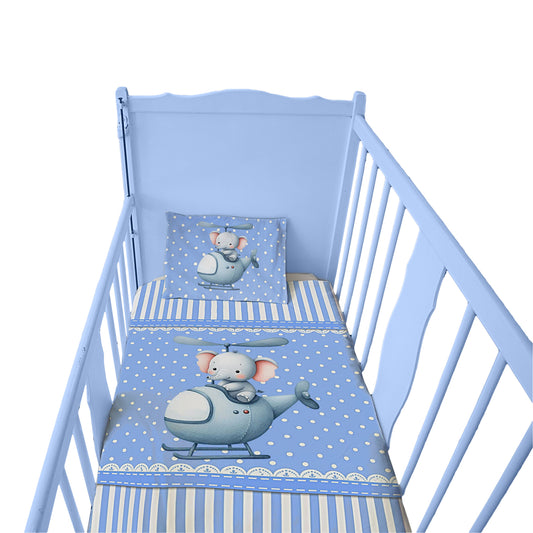 Baby Breeze Elephant Cot Set
