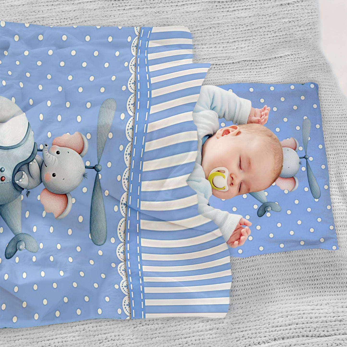 Baby Breeze Elephant Cot Set