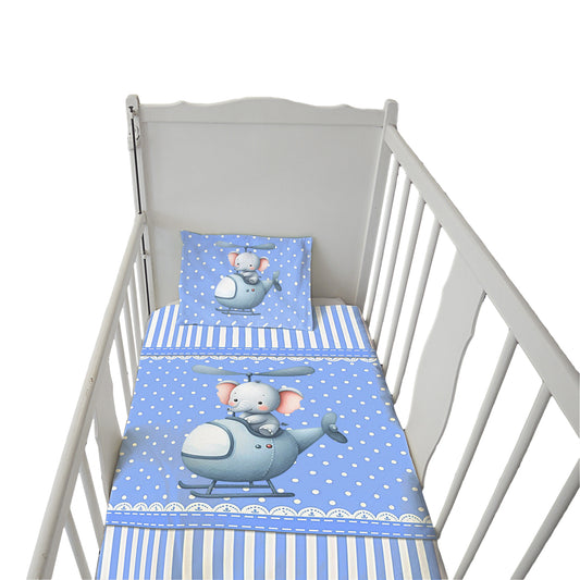 Baby Breeze Elephant Cot Set