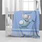 Baby Breeze Elephant Baby Fleece  Blanket
