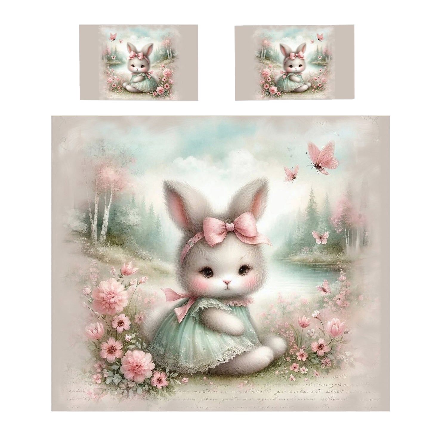 Baby Bunny Kids Duvet Cover Set