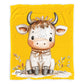 Baby Cow Baby Fleece Blanket by Mark van Vuuren