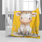 Baby Cow Baby Fleece Blanket by Mark van Vuuren