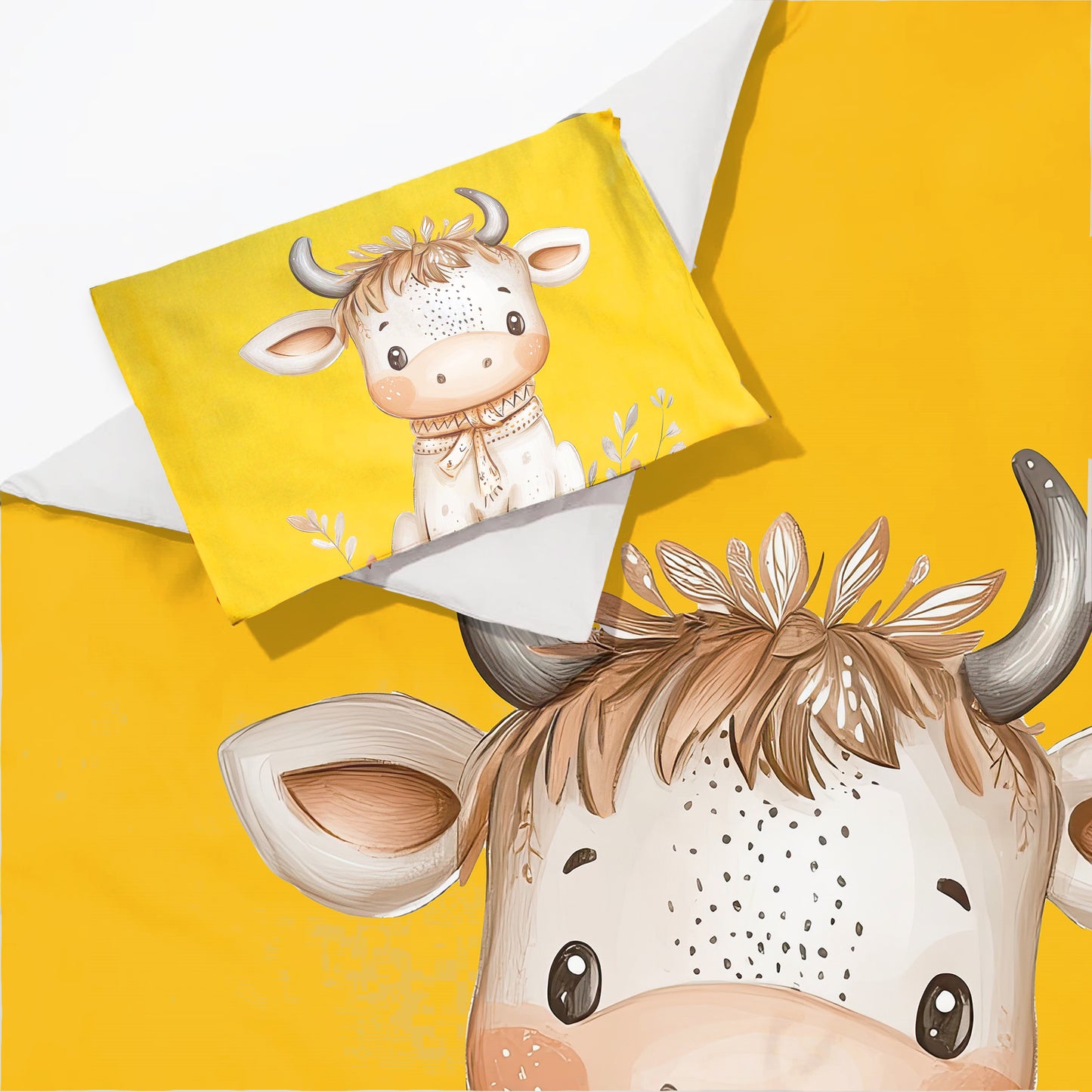Baby Cow Cot Set by Mark van Vuuren