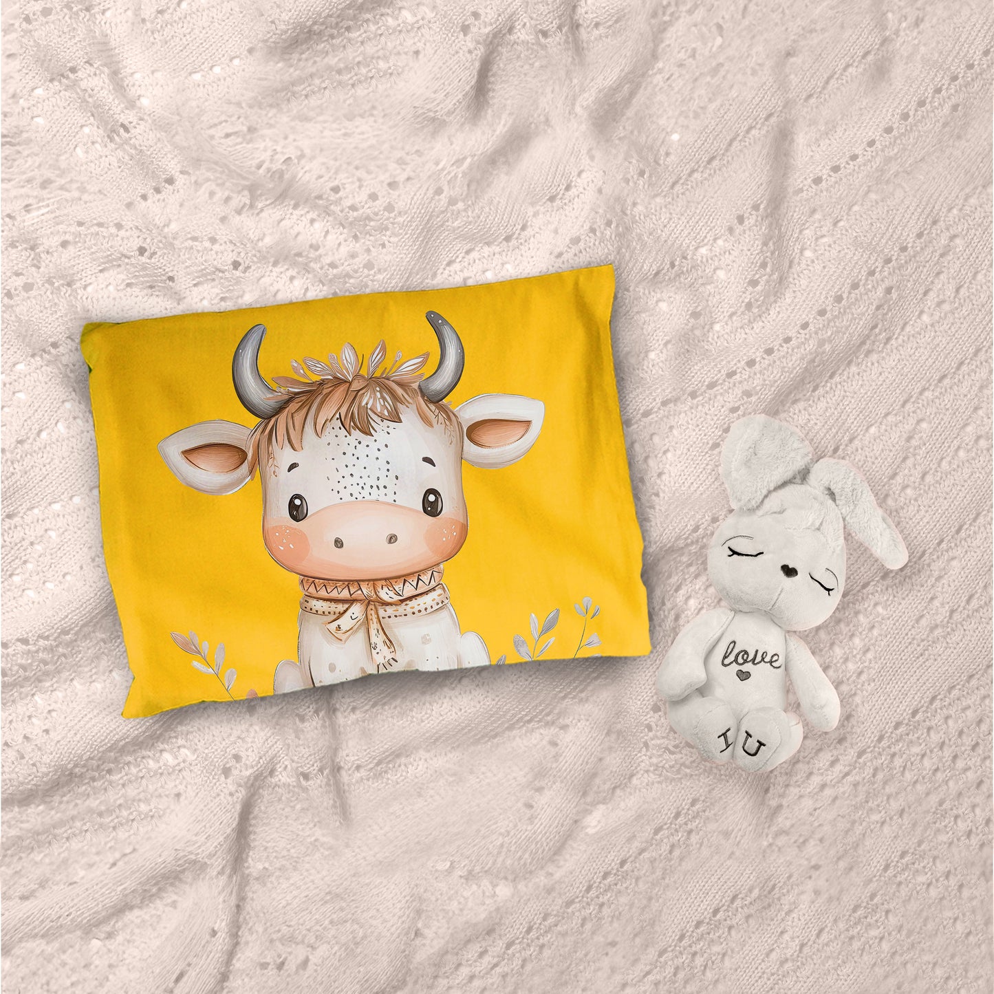 Baby Cow Cot Set by Mark van Vuuren