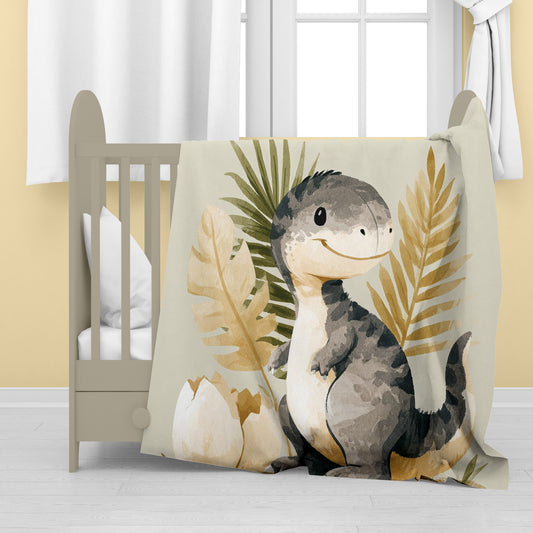 Baby Dinosaur Baby Fleece Blanket by Wikus Schalkwyk
