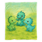 Baby Dinosaur Friends Baby Fleece Blanket by Nathan Pieterse