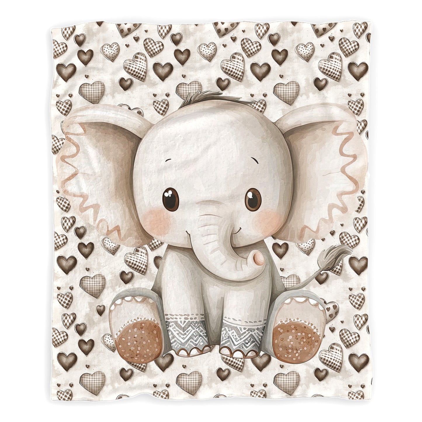 Baby Elephant Baby Fleece Blanket by Mark van Vuuren