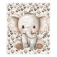Baby Elephant Baby Fleece Blanket by Mark van Vuuren