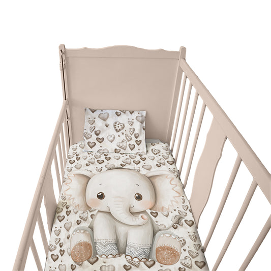 Baby Elephant Cot Set by Mark van Vuuren