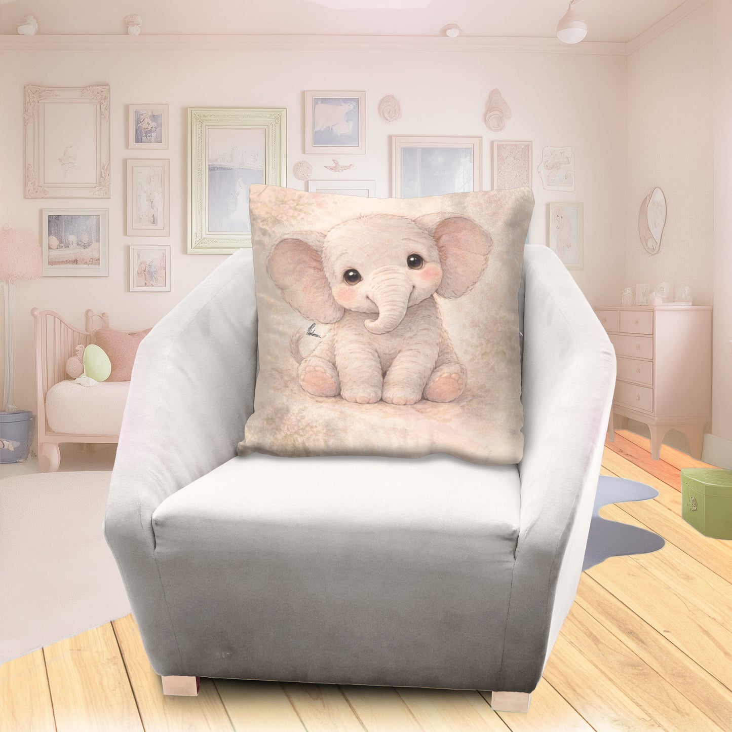 Baby Elephant Watercolor Kids Scatter by Nathan Pieterse