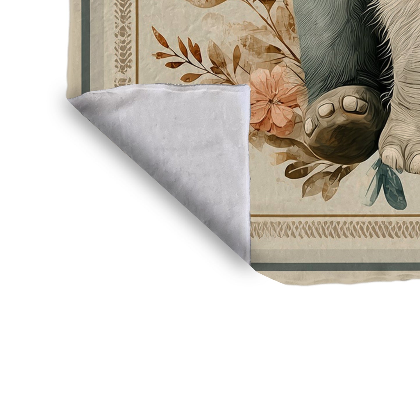 Baby Elephant with Flowers Toddler Fleece Blanket by Wikus Schalkwyk