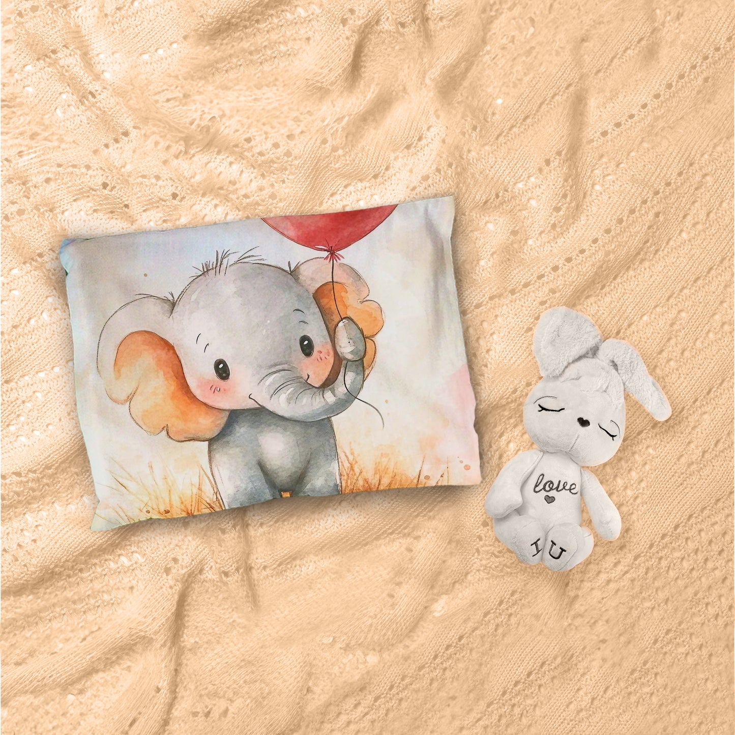 Baby Elly with Balloon Cot Set