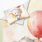 Baby Elly with Balloon Cot Set