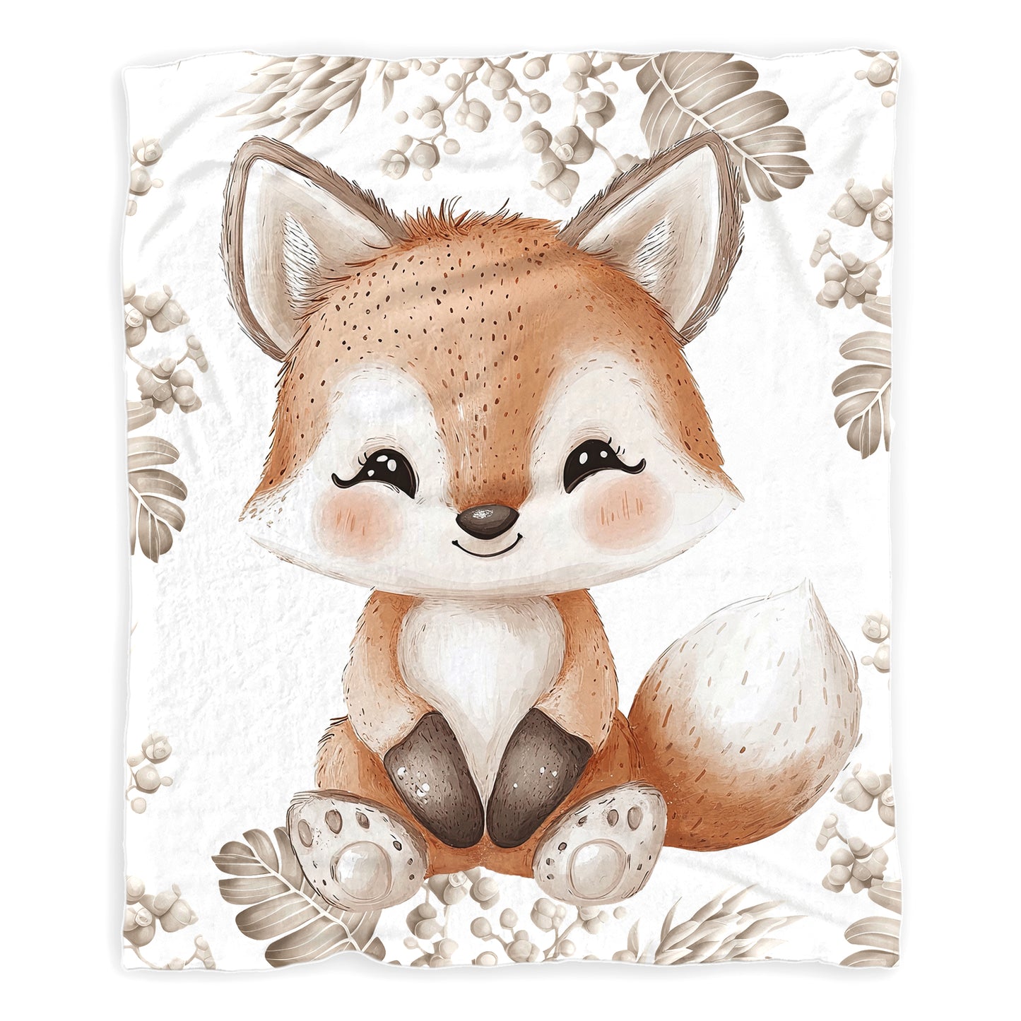 Baby Fox Baby Fleece Blanket by Mark van Vuuren