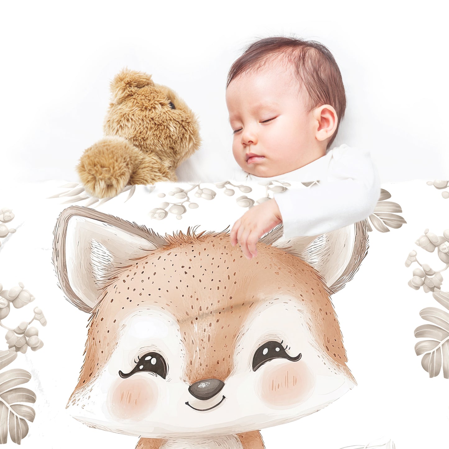 Baby Fox Baby Fleece Blanket by Mark van Vuuren