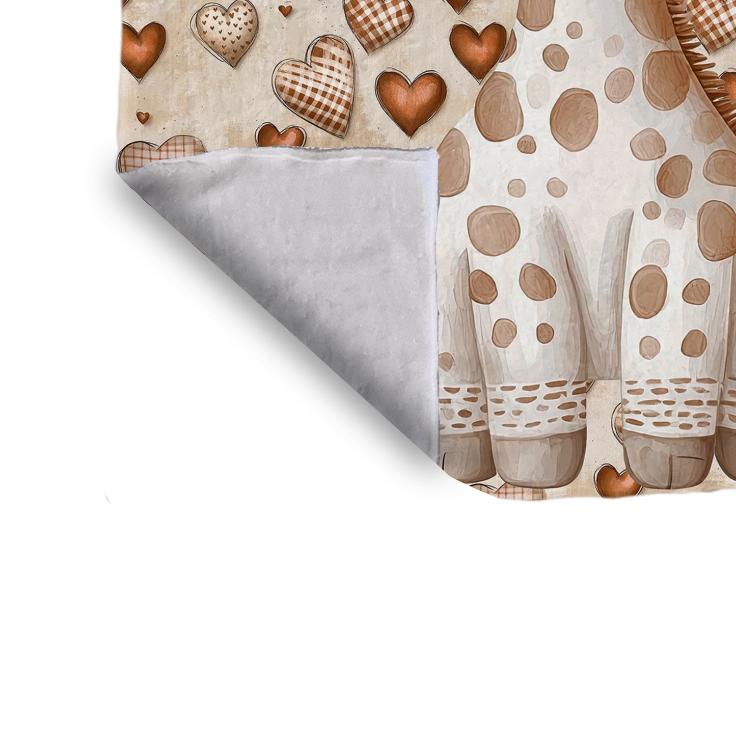 Baby Giraffe Hearts Baby Fleece Blanket by Mark van Vuuren