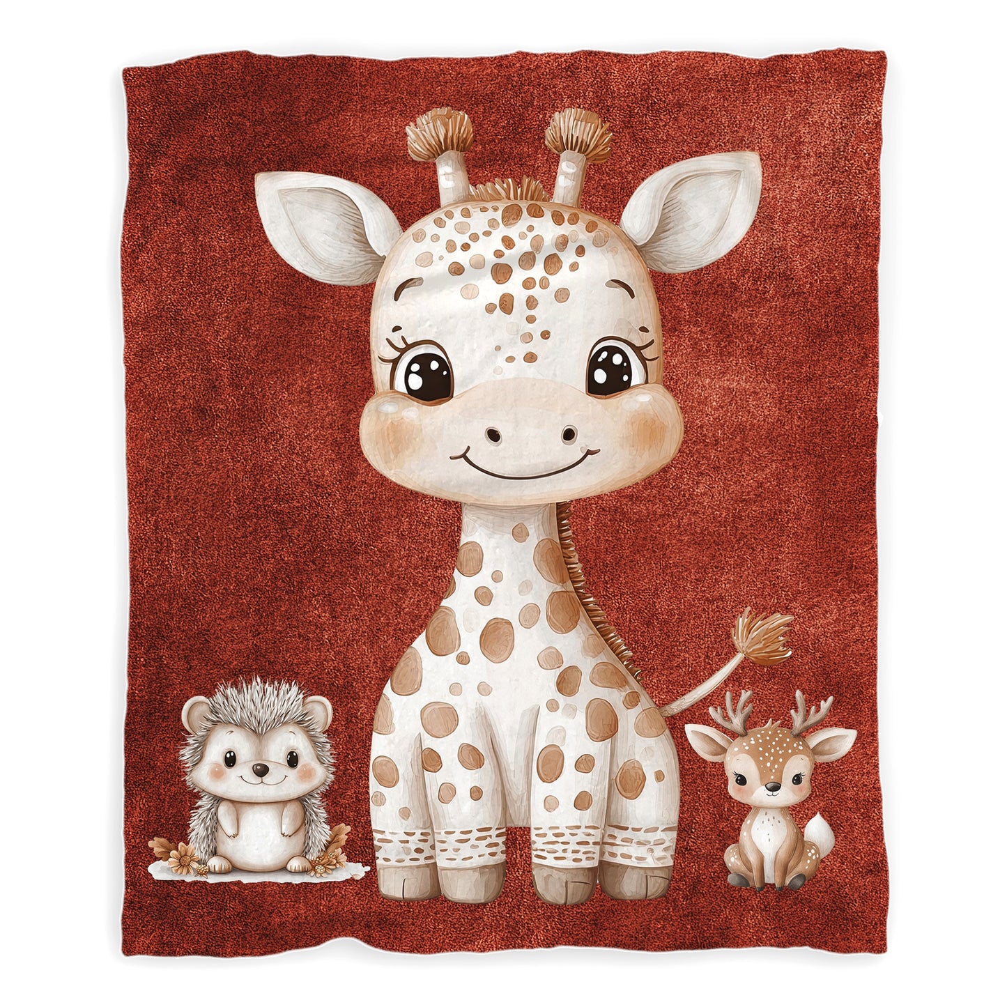 Baby Giraffe & Friends Baby Fleece Blanket by Mark van Vuuren