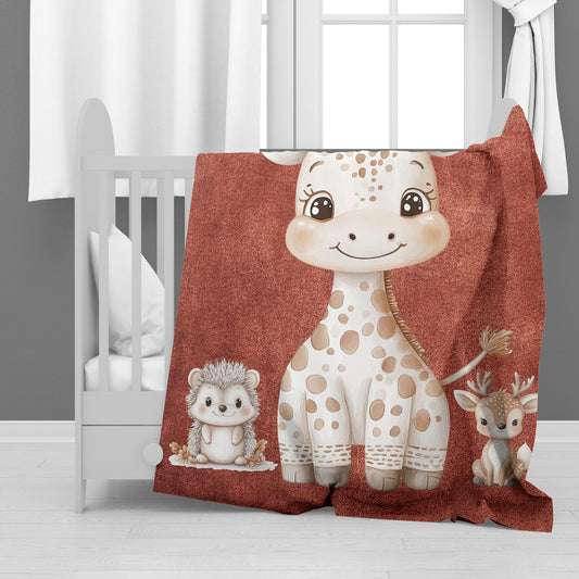 Baby Giraffe & Friends Baby Fleece Blanket by Mark van Vuuren