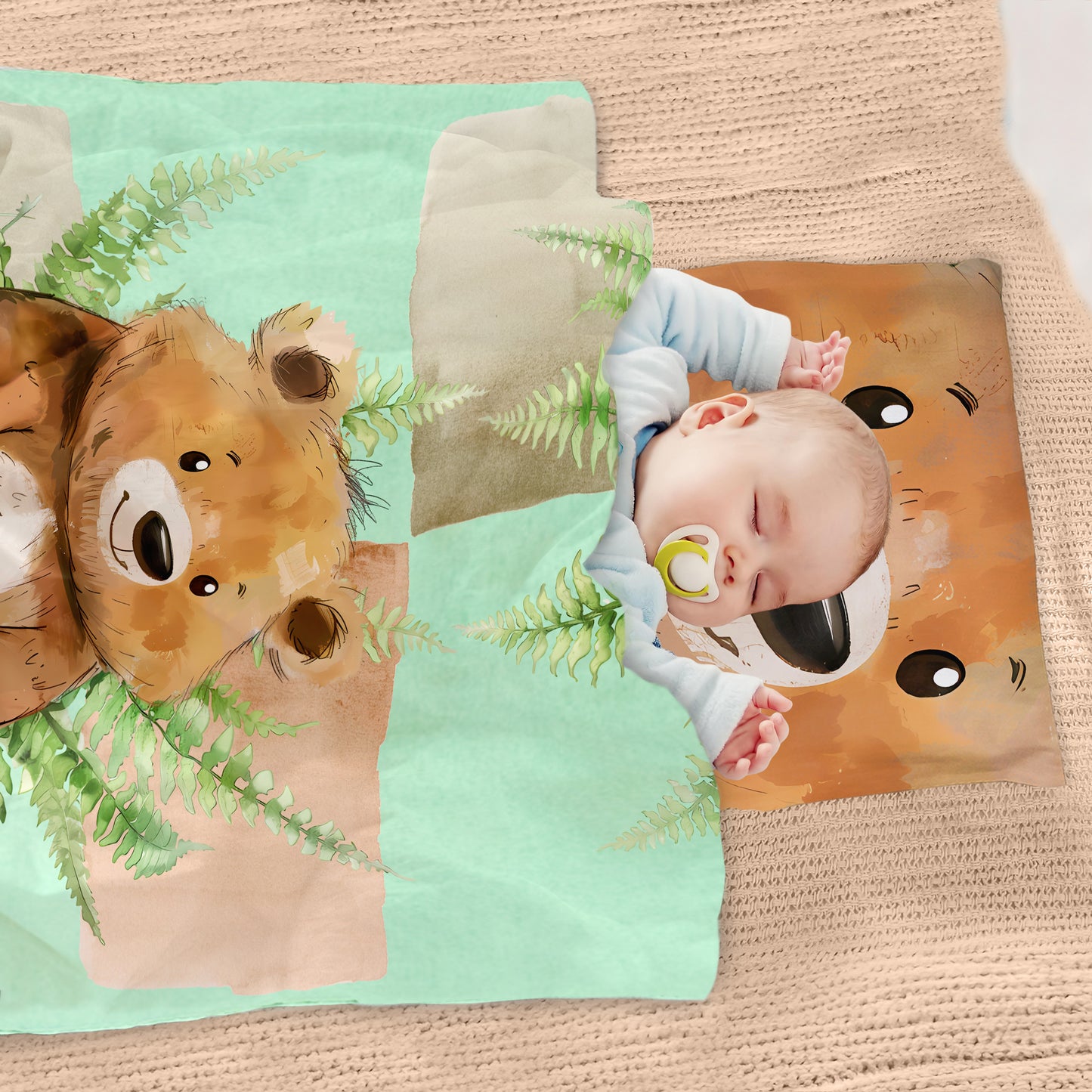 Baby Grisly Bear Cot Set