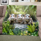 Baby Hippo Swimming Light Weight Fleece Blanket