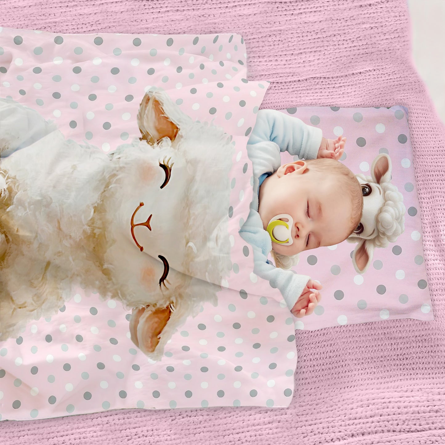 Baby Lamb Cot Set