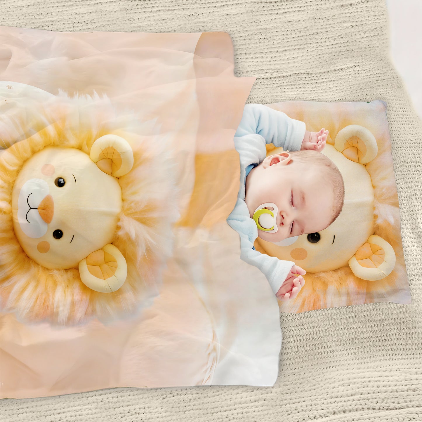 Baby Lion Teddy Cot Set