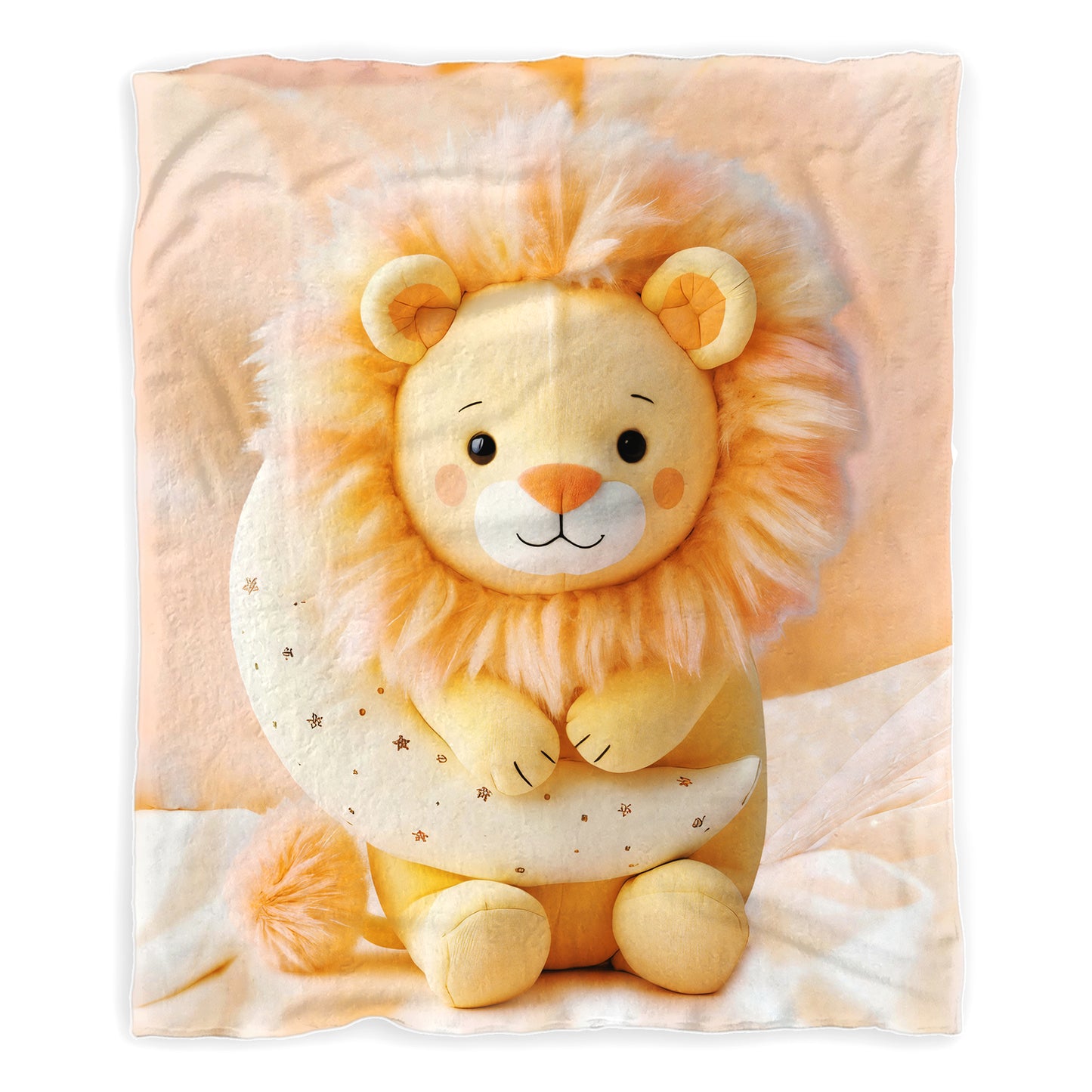 Baby Lion Teddy Minky Blanket