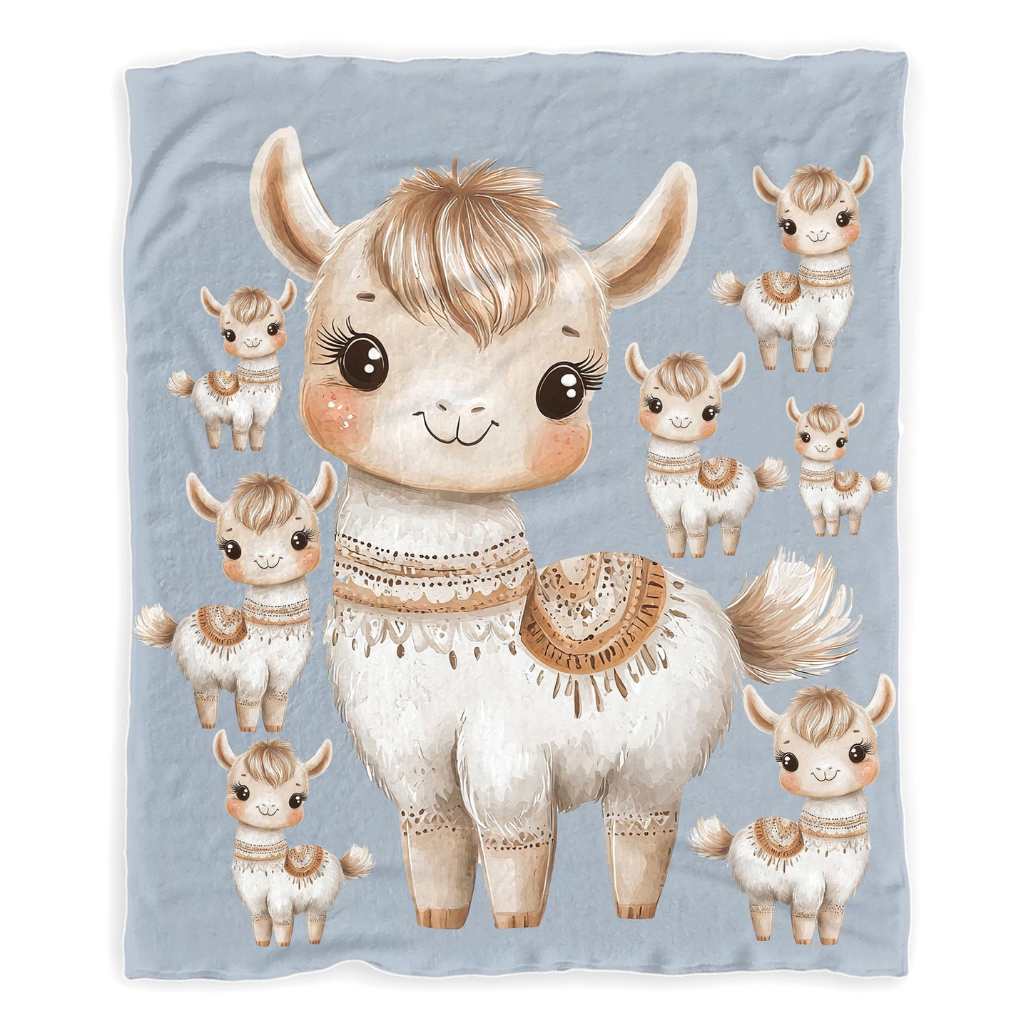 Baby Llama Baby Fleece Blanket by Mark van Vuuren