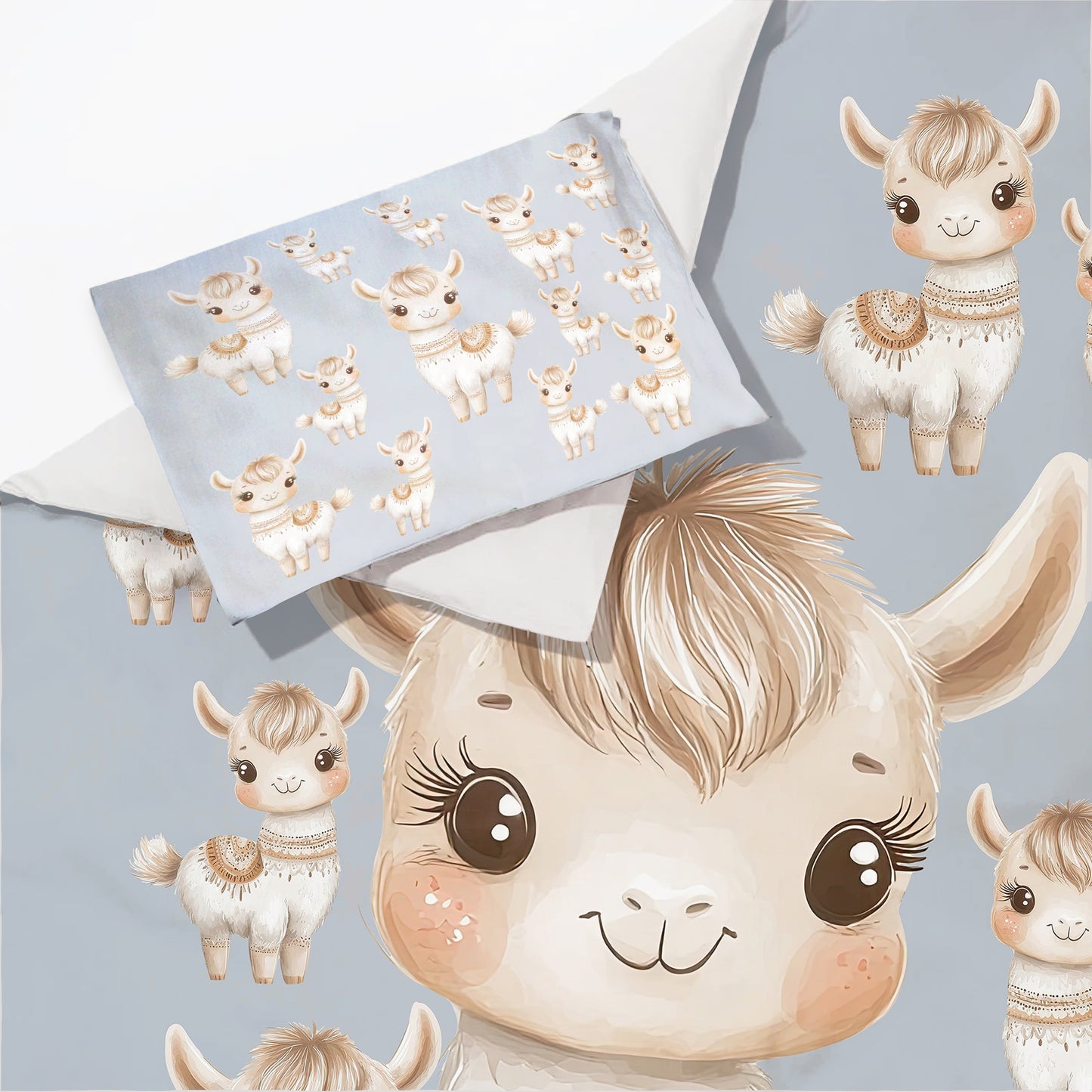 Baby Llama Cot Set by Mark van Vuuren