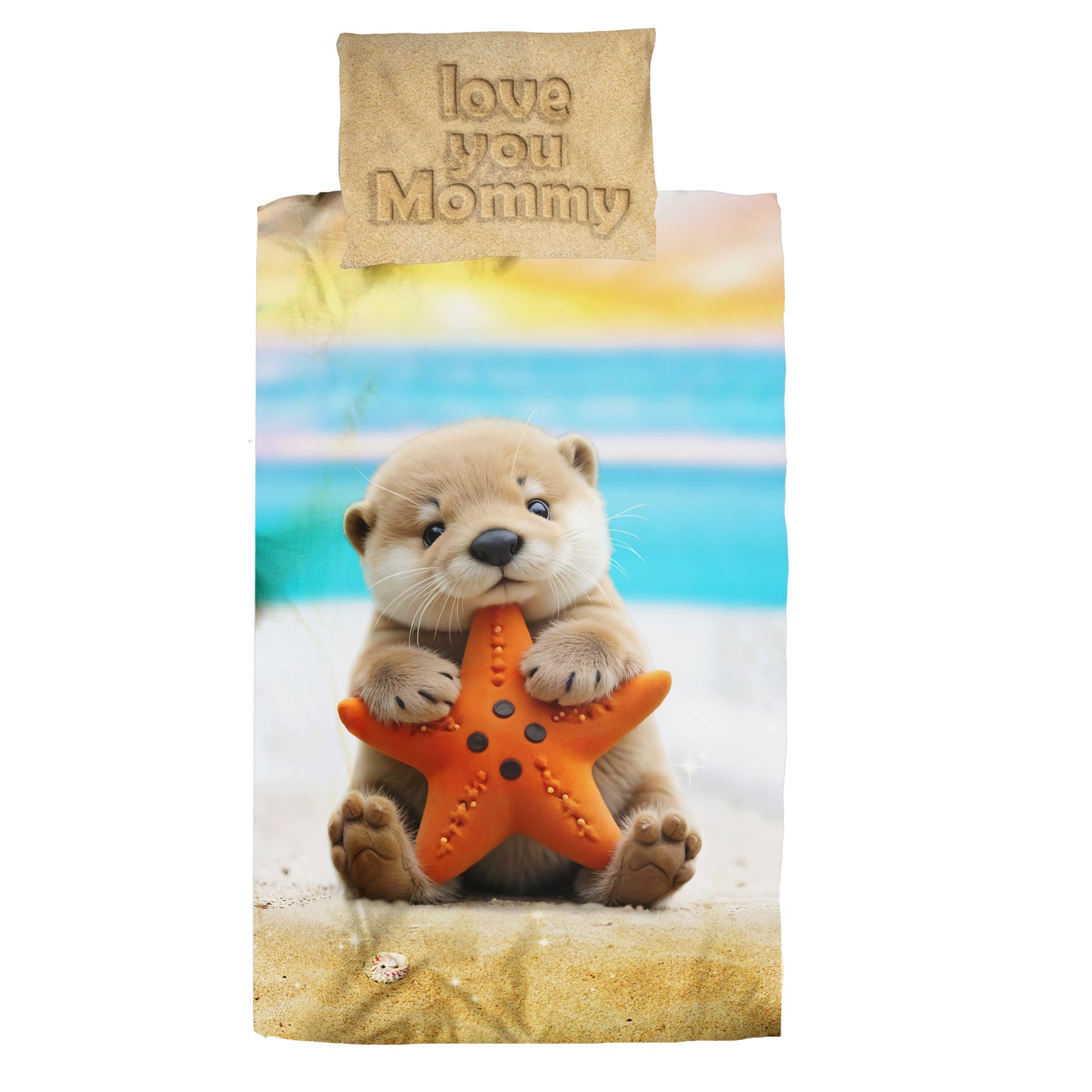 Baby Otter Love Cot Set