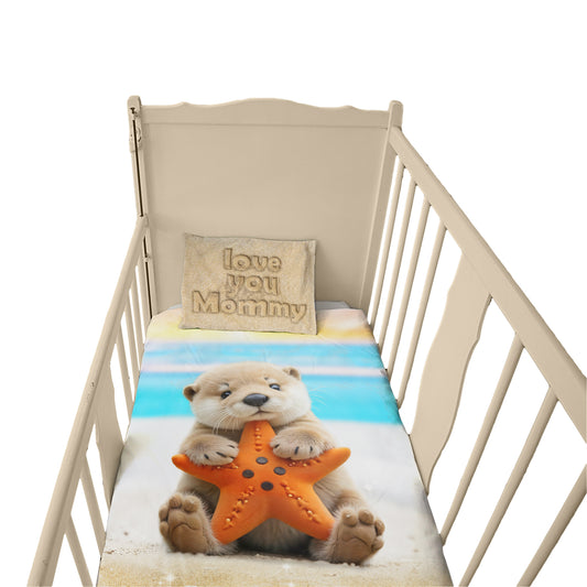 Baby Otter Love Cot Set