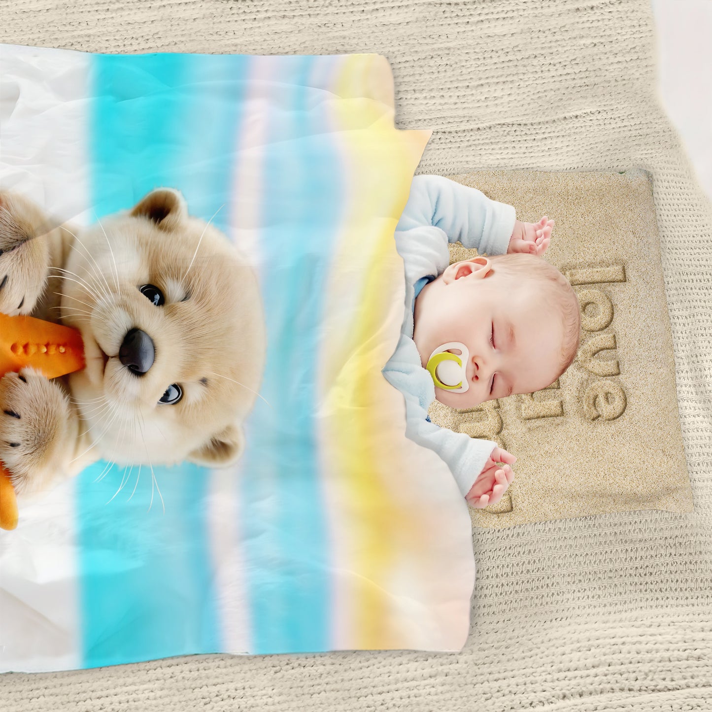Baby Otter Love Cot Set