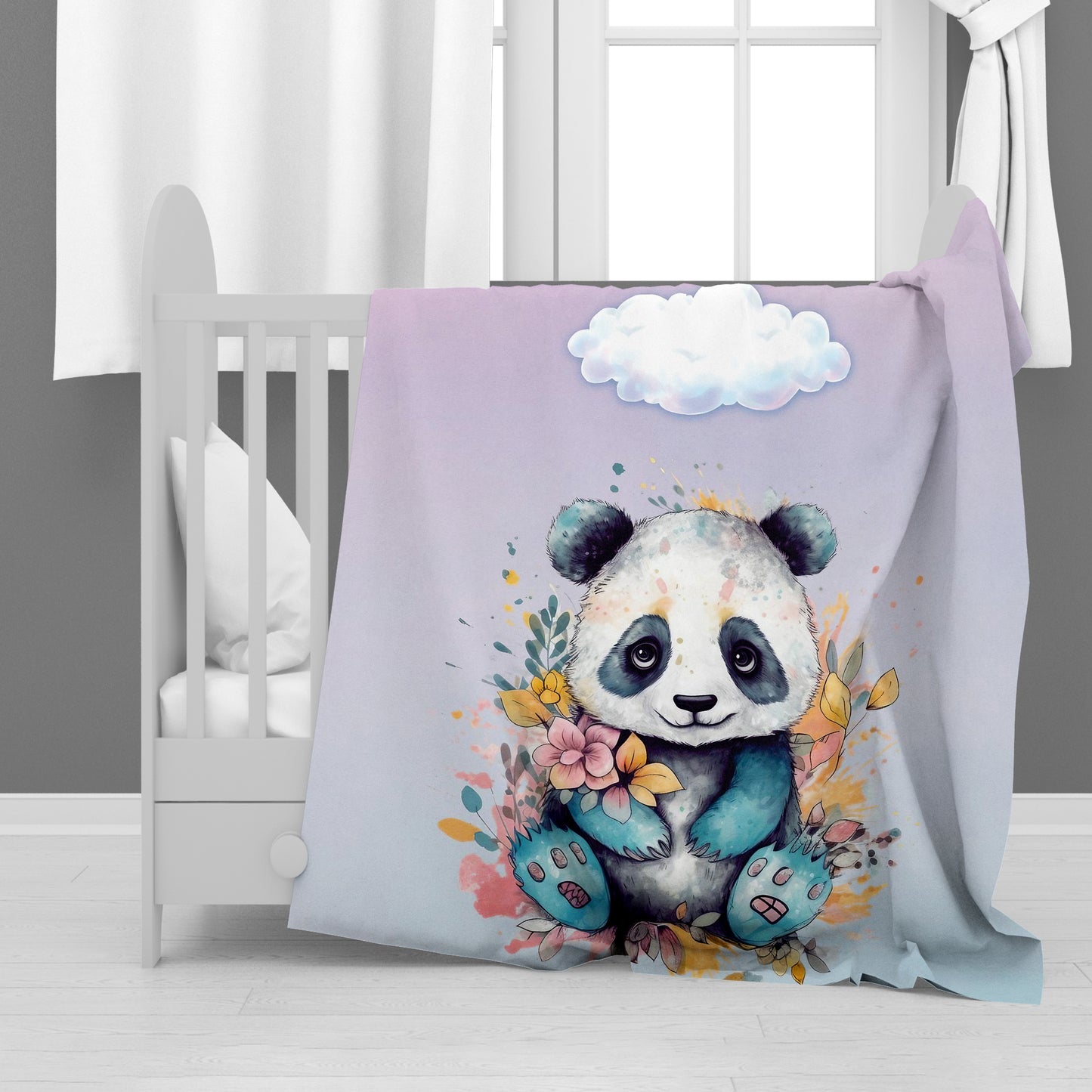 Baby Panda Minky Blanket