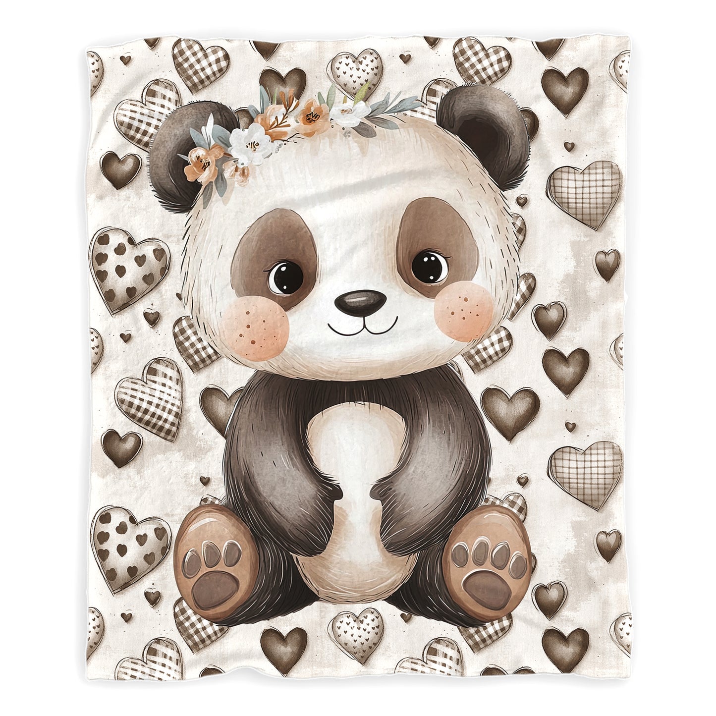 Baby Panda Baby Fleece Blanket by Mark van Vuuren