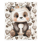 Baby Panda Baby Fleece Blanket by Mark van Vuuren