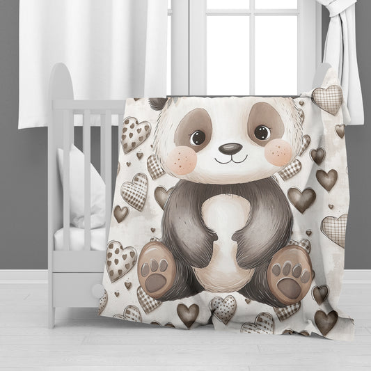 Baby Panda Baby Fleece Blanket by Mark van Vuuren