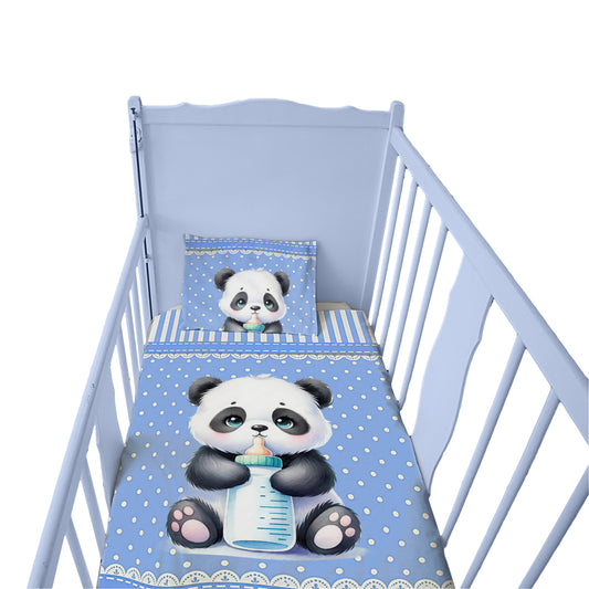 Baby Panda Cot Set