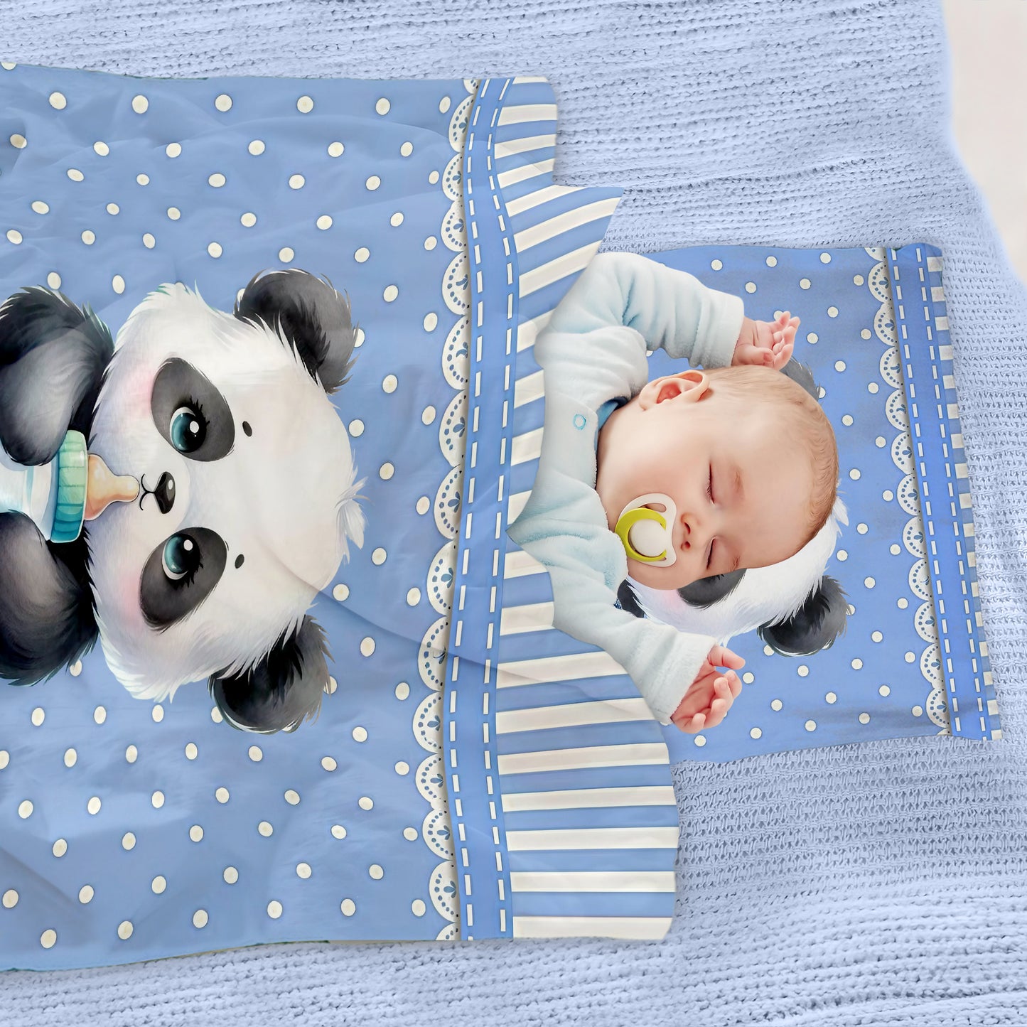Baby Panda Cot Set