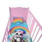 Baby Panda under Rainbow Cot Set