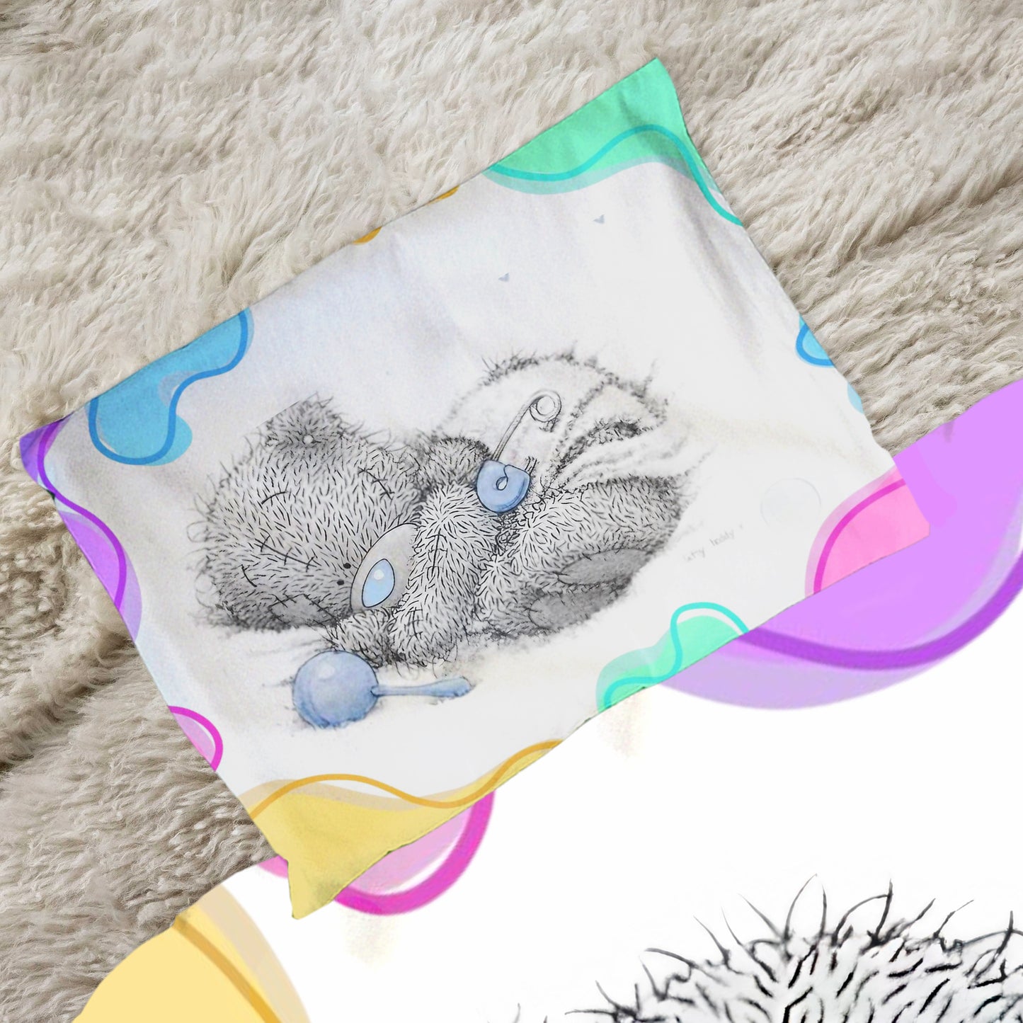 Baby Puff Bear Cot Set