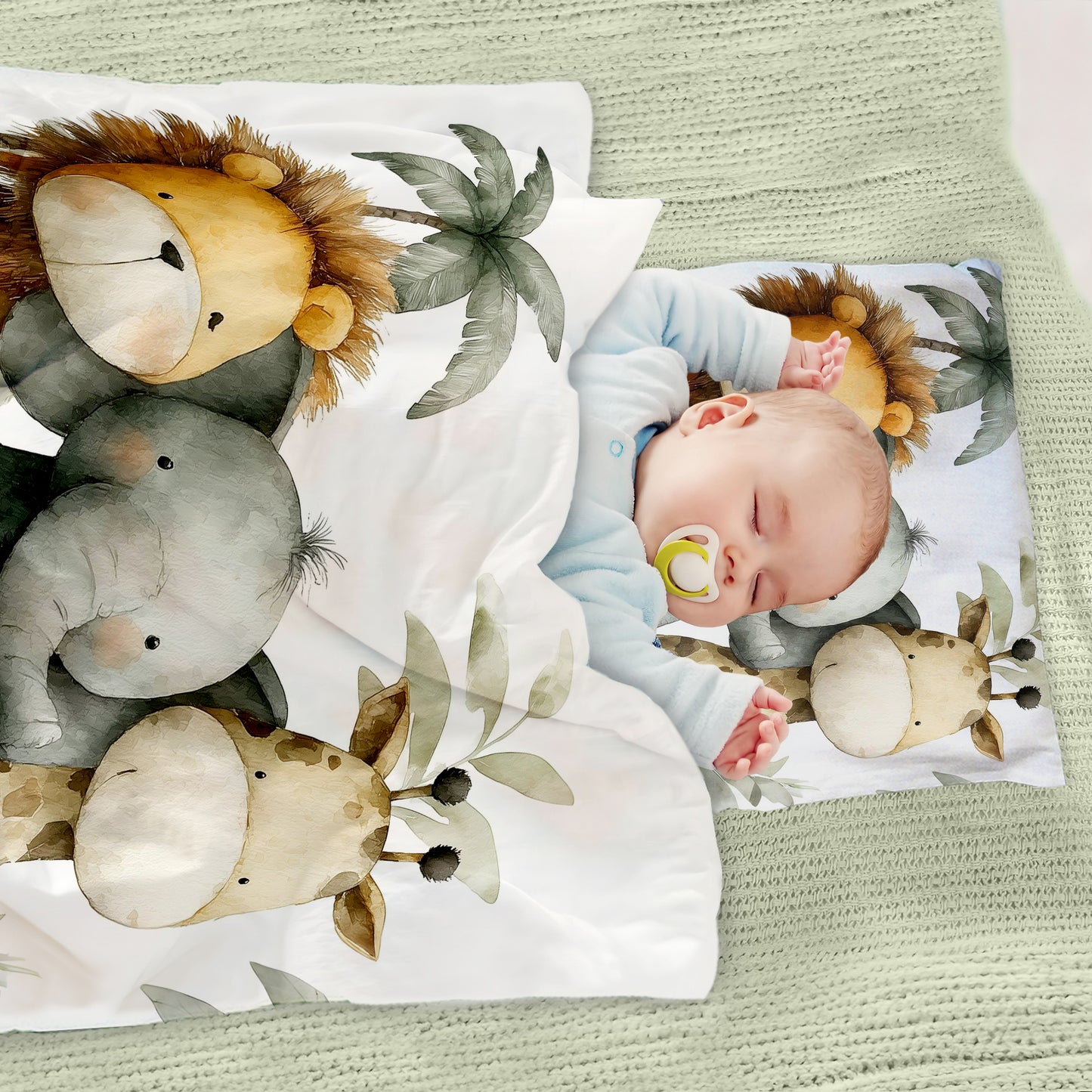 Baby Safari Animals Cot Set by Wikus Schalkwyk