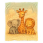 Baby Safari Friends Baby Fleece Blanket by Nathan Pieterse