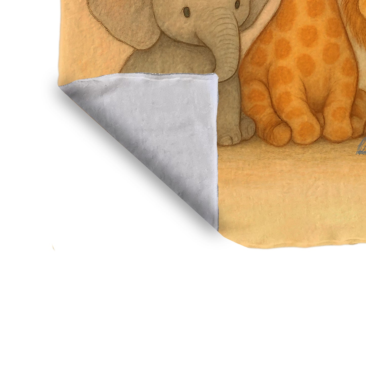 Baby Safari Friends Minky Blanket by Nathan Pieterse