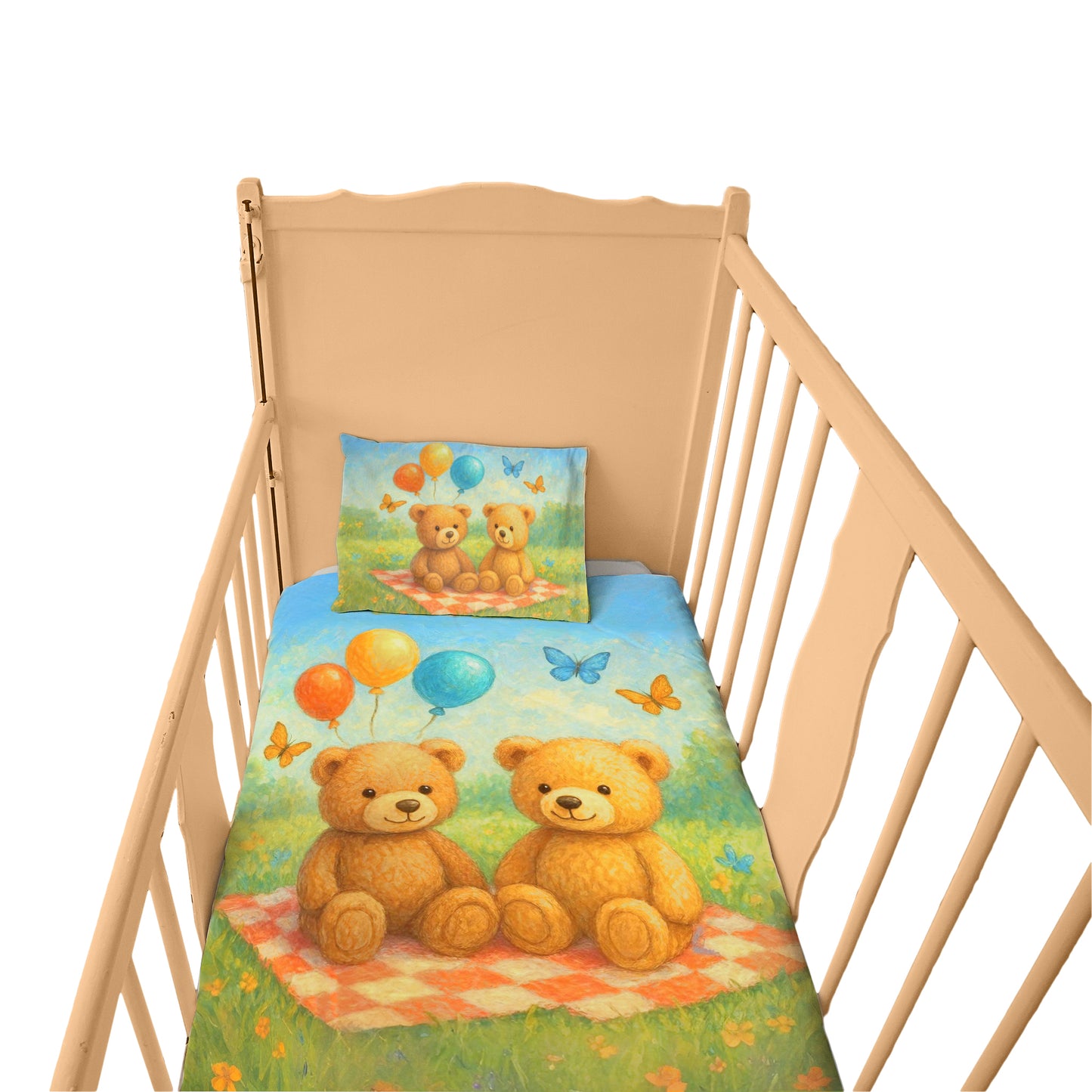 Baby Teddy Bear Picnic Cot Set by Nathan Pieterse