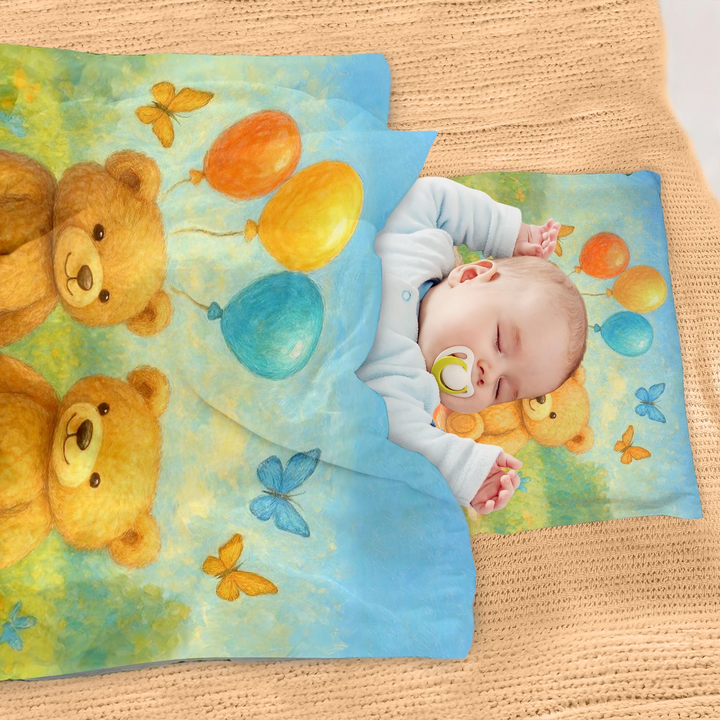 Baby Teddy Bear Picnic Cot Set by Nathan Pieterse