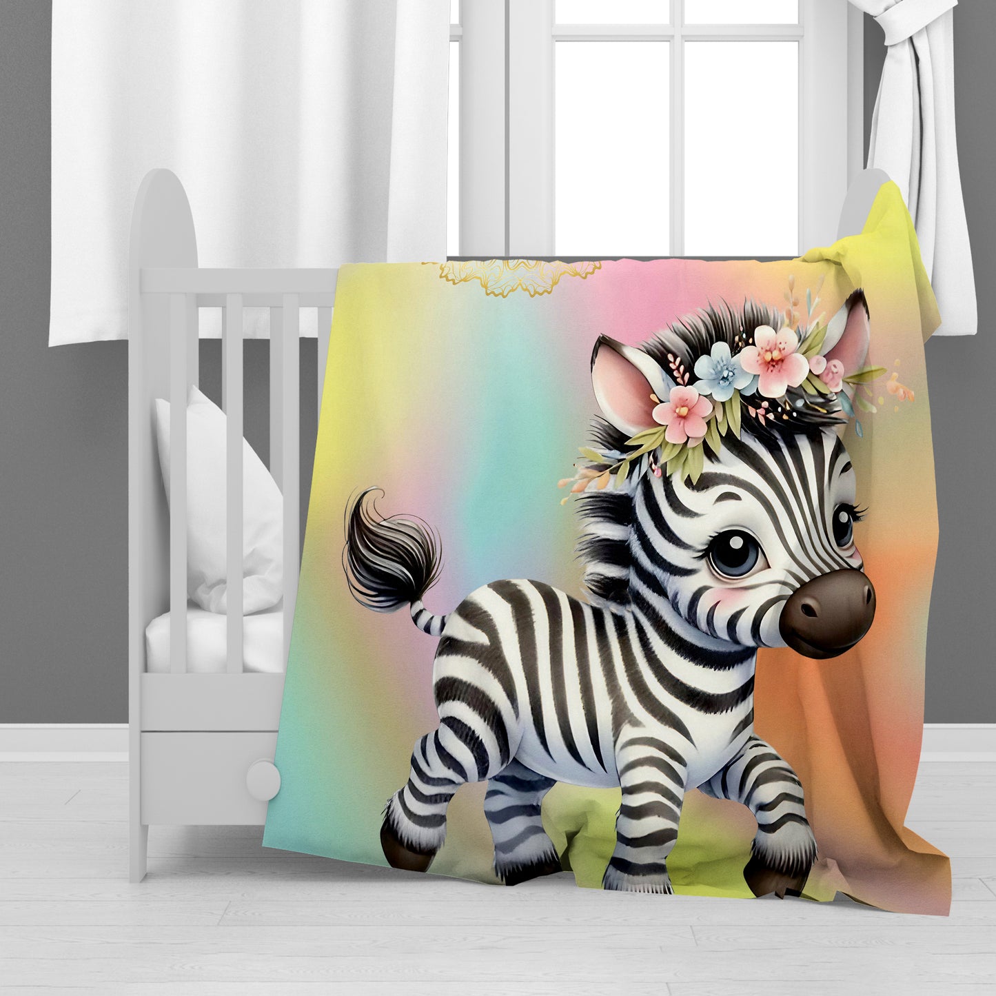 Baby Zebra Minky Blanket