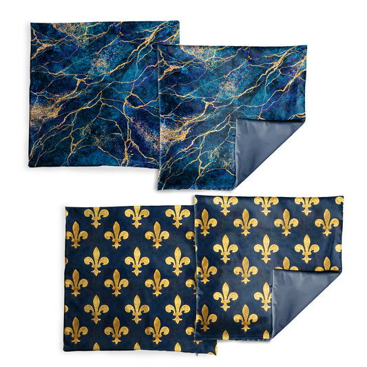 Back To Blue Luxury Scatter Covers (Set of 4