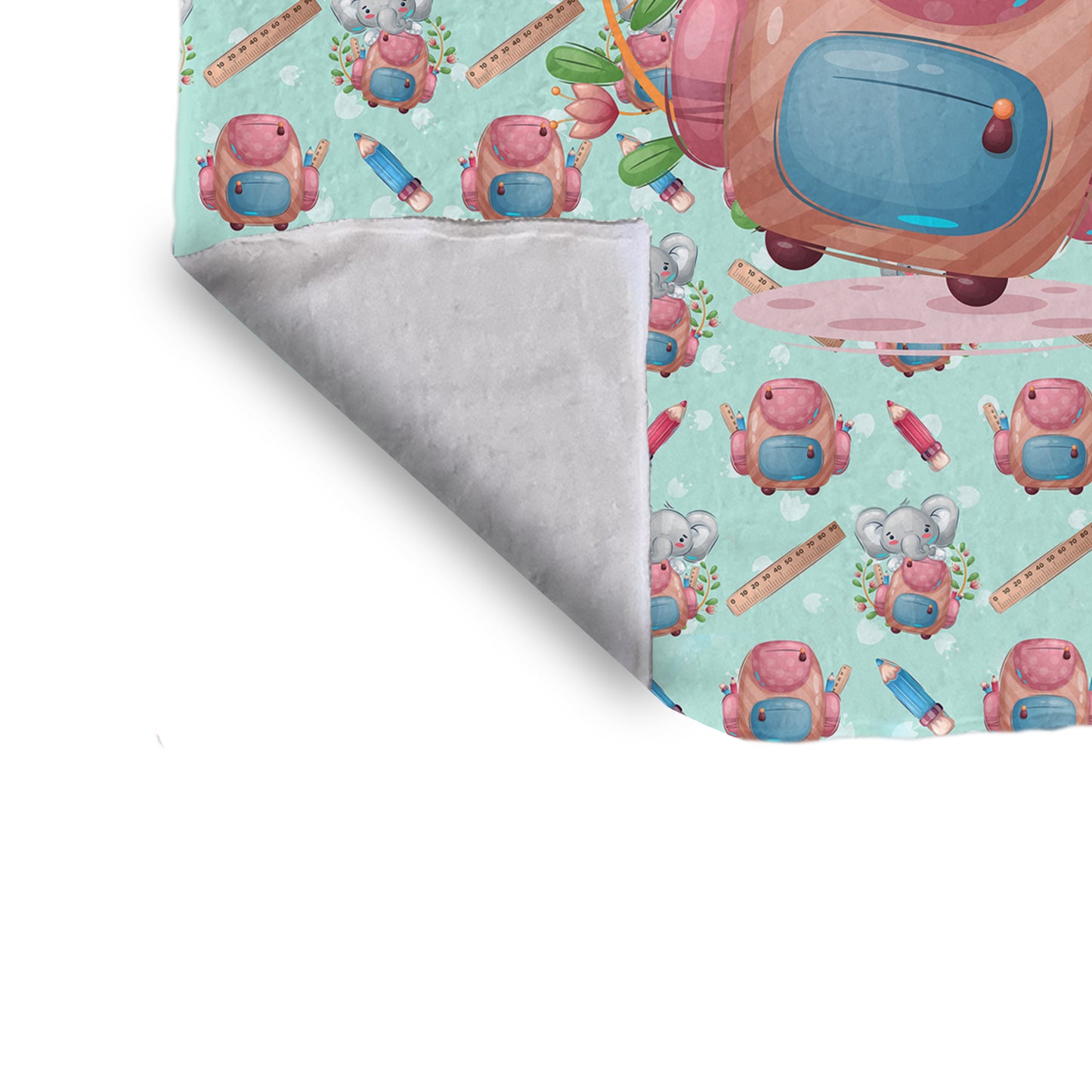 Backpack Elephant Baby Fleece Blanket
